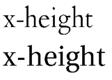x-height
