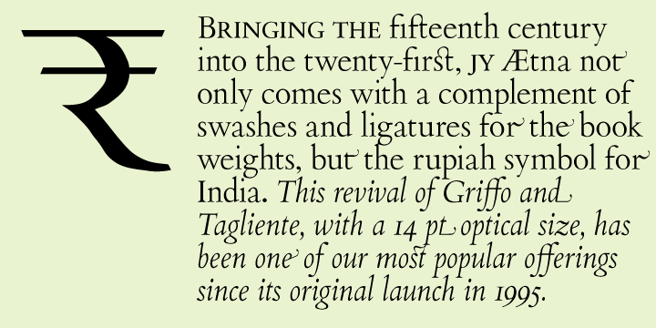 JY Aetna Pro, license from MyFonts.com