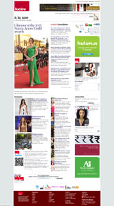 Lucire home page, February 2012