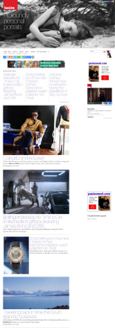 Lucire home page, October 2020